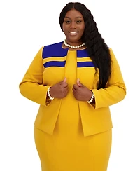 Kasper Seam Women's Crewneck Stripe Detail Sheath Dress