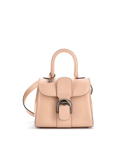 Pre-Owned Delvaux Mini Brillant Top Handle Bag Leather