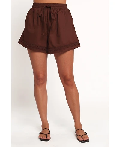 Petal and Pup Women's Austin Short - Chocolate