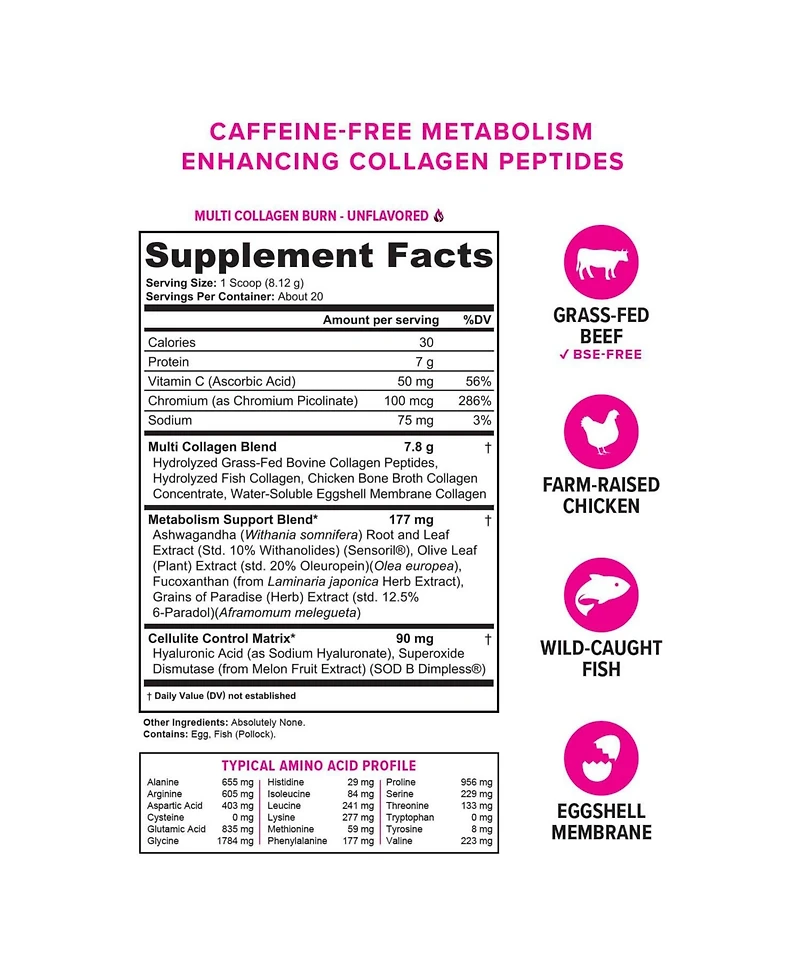 Vitauthority Multi Collagen Burn, 164gm