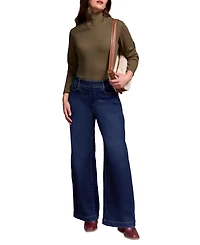Tribal Women's Audrey Boundless Stretch Denim Pull-On Flare Jeans
