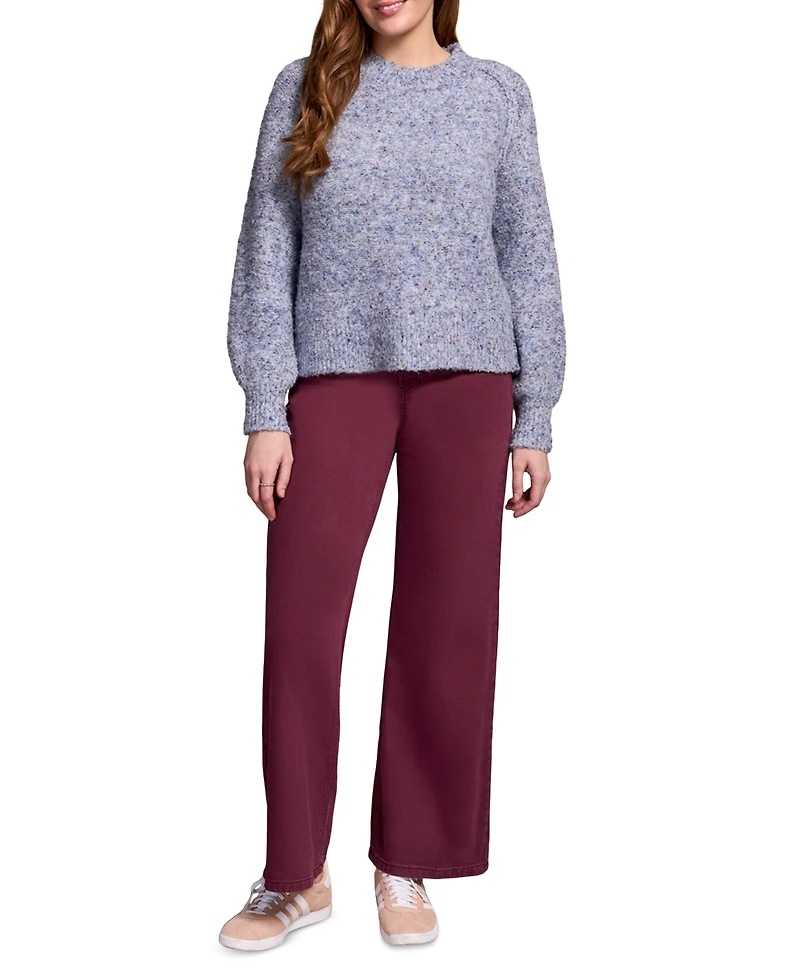 Tribal Women's Boucle Long Sleeve Crew Neck Sweater