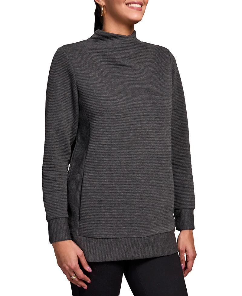 Tribal Women's Long Sleeve V Neck Top