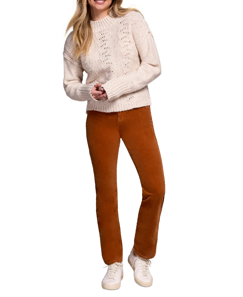 Tribal Women's Multi Speckle Crew Neck Sweater