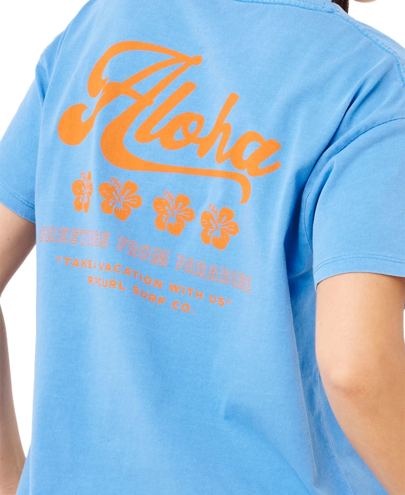 Rip Curl Women's Aloha Printed Relaxed Fit T-Shirt