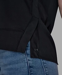 Karl Lagerfeld Paris Women's V-Neck Top