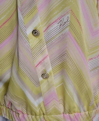 Karl Lagerfeld Paris Women's Printed V-Neck Top