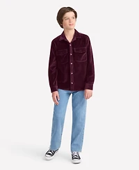 abercrombie kids Boys 5-18 Fine Wale Cord Button Down Shirt