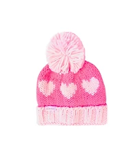 Bits & Bows Girls' Hearts Bobble Hat