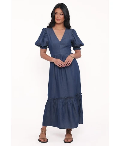 Petal and Pup Women's Steele Puff Sleeve Midi Dress
