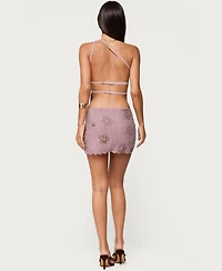 Edikted Women's Astrid Beaded Mini Skirt