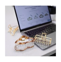 Headbands of Hope Large Luxe Oval Claw Clip – Caramel Marble