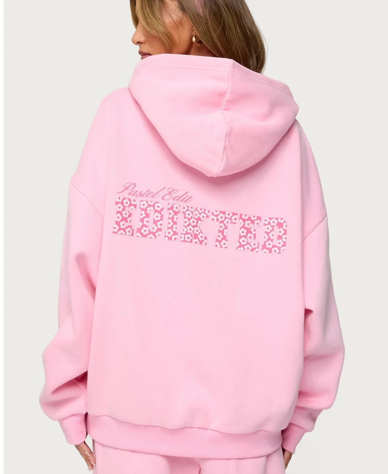 Edikted Women's Pastel Edit Oversized Hoodie