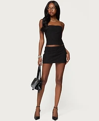 Edikted Women's Maeve Pinstripe Strapless Corset