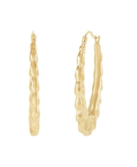 Macy's Oval Hoop Earrings in 14K Yellow Gold