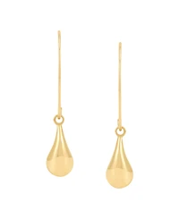 Macy's Polished Teardrop Dangle Earrings in 10K Yellow Gold