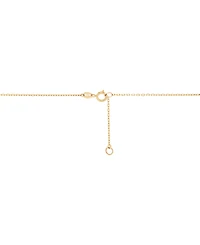 Macy's Polished Love Knot Pendant Necklace in 10K Yellow, White and Rose Gold