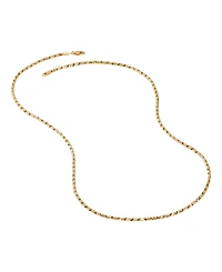 Macy's Solid Polished Oval Link Chain Necklace in 10K Yellow Gold