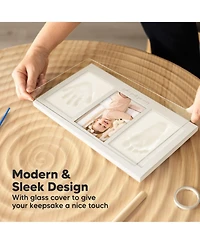 Duo Baby Hand and Footprint Kit, Handprint Newborn Photo Frame, Keepsake for New Mom
