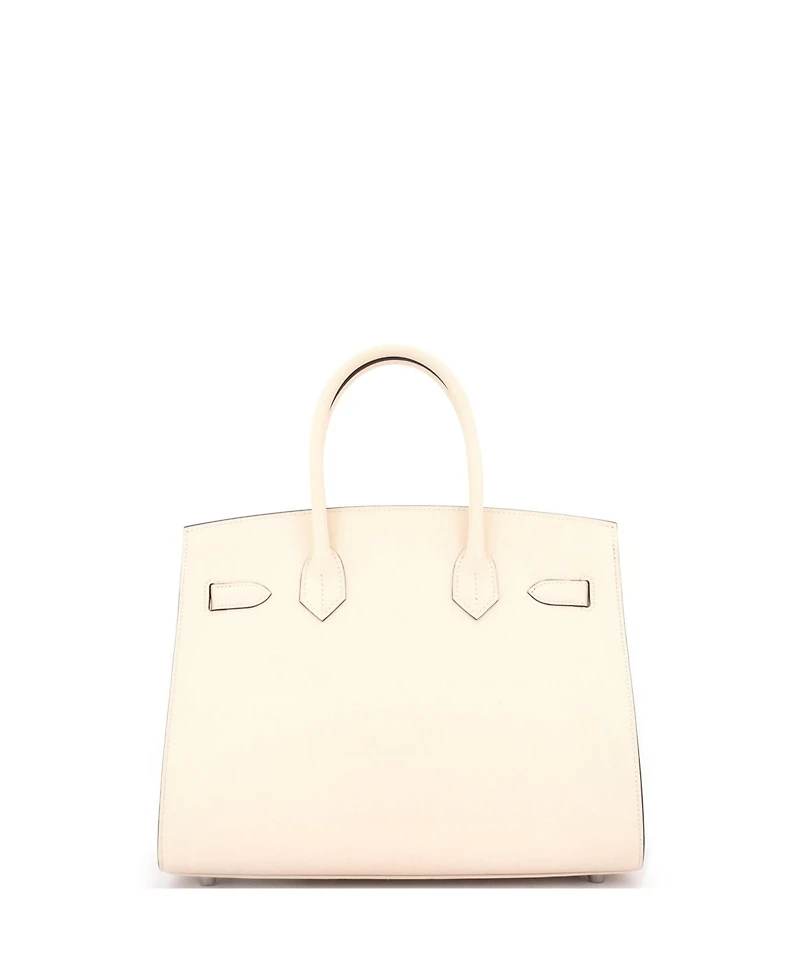 Pre-Owned Hermes Birkin 30 Handbag Light Epsom with Palladium Hardware