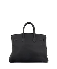Pre-Owned Hermes Birkin Handbag Clemence with Palladium Hardware