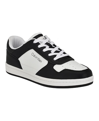 Calvin Klein Men's Landy Round Toe Lace Up Sneakers