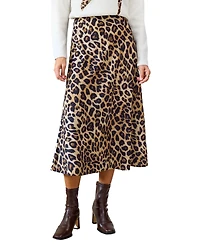 Cupshe Women's Sassy Spots Animal Print Midi Skirt