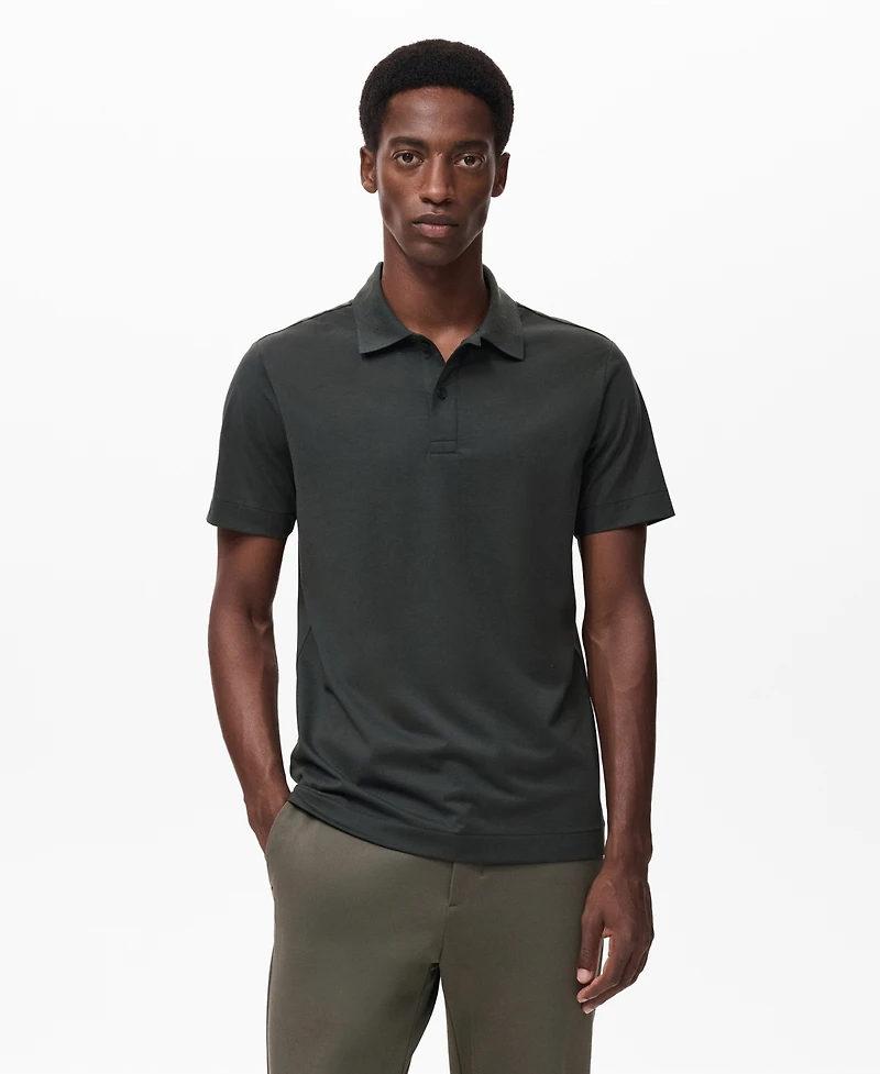 Mango Men's Slim-Fit Thermolite Polo Shirt