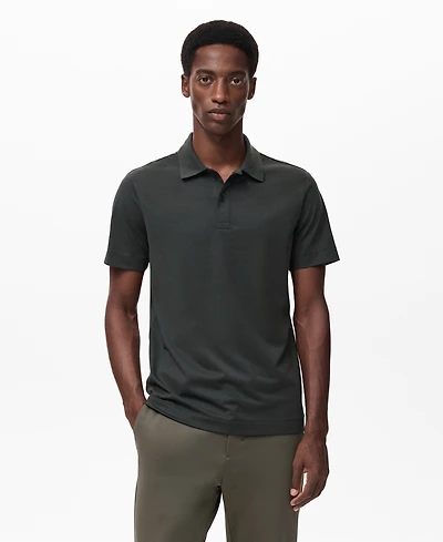 Mango Men's Slim-Fit Thermolite Polo Shirt