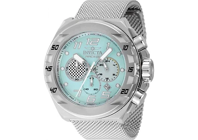 Invicta Men's 47202 Invicta Racing Quartz Chronograph Silver, Light Grey, Turquoise Dial Watch