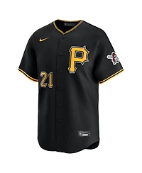 Nike Men's Roberto Clemente Black Pittsburgh Pirates Alternate Limited Jersey