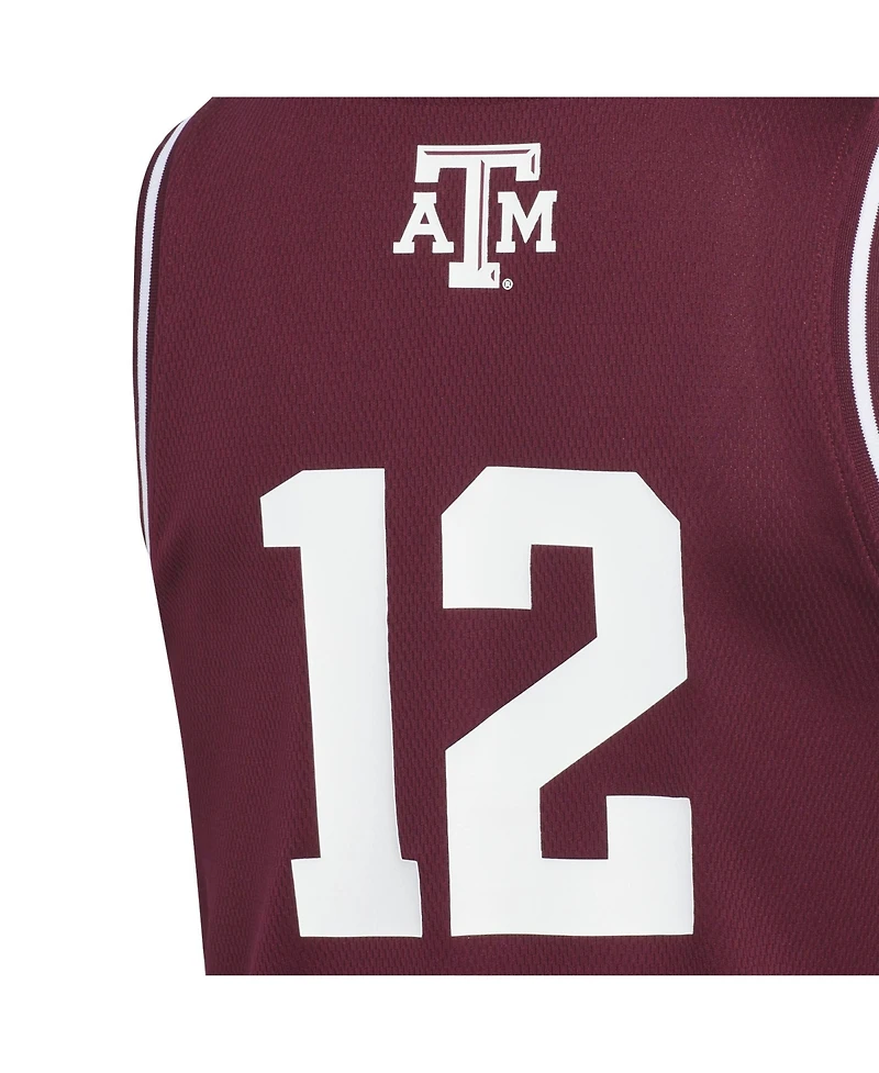 Adidas Big Boys and Girls 12 Maroon Texas A M Aggies Replica Swingman Jersey