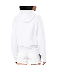 G-iii 4Her by Carl Banks Women's White Kansas City Chiefs Team Logo Graphic Fleece Tri-Blend Pullover Hoodie