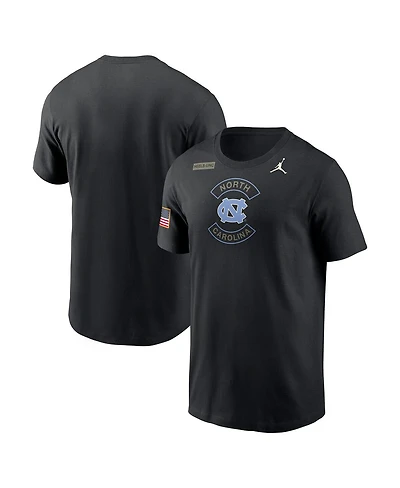 Jordan Men's Black North Carolina Tar Heels 2025 Military Appreciation Dri-fit T-Shirt