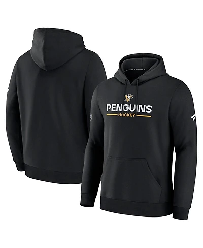 Fanatics Men's Black Pittsburgh Penguins Authentic Pro Primary Hoodie