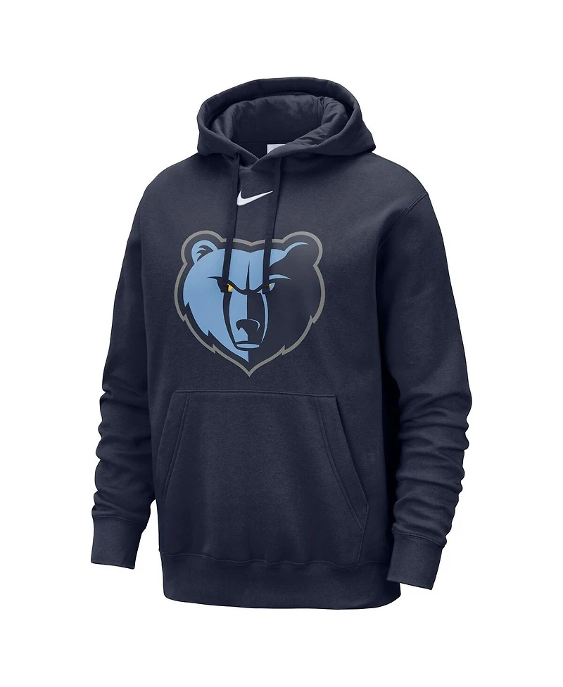 Nike Men's Navy Memphis Grizzlies Essential Logo Club Pullover Hoodie