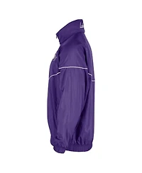 Nike Men's Purple Los Angeles Lakers Courtside Windrunner Woven Half-Zip Jacket