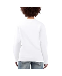 G-iii 4Her by Carl Banks Women's White Houston Texans H-Town Fleece Pullover Sweatshirt