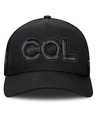 Fanatics Men's Black Colorado Avalanche Authentic Pro Road Team Code Trucker Adjustable Hat