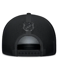 Fanatics Men's Black Detroit Red Wings Authentic Pro Road Team Code Trucker Adjustable Hat