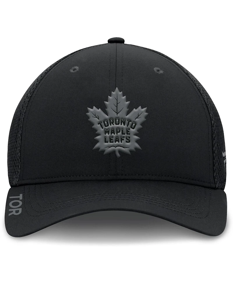 Fanatics Men's Black Toronto Maple Leafs Authentic Pro Road Flex Hat