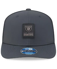 New Era Men's Charcoal Las Vegas Raiders 2025 Sideline Cold Weather 9SEVENTY Adjustable Hat