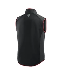 Fanatics Men's Black New Jersey Devils Authentic Pro Rink Full-Zip Vest