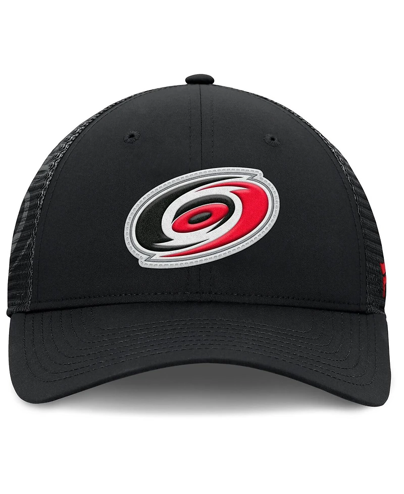 Fanatics Men's Black Carolina Hurricanes Authentic Pro Home Ice Trucker Adjustable Hat