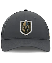 Fanatics Men's Charcoal Vegas Golden Knights Authentic Pro Home Ice Trucker Adjustable Hat