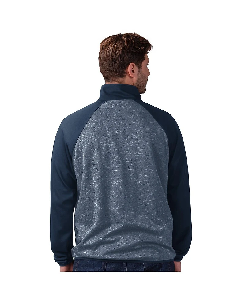 Nike Men's G-iii Sports by Carl Banks Navy Boston Red Sox Runners Raglan Full-Zip Track Jacket