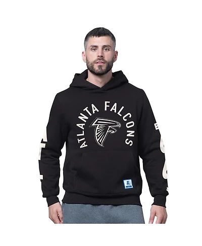 Starter Men's Black Atlanta Falcons Handoff Fleece Hoodie Sweatshirt