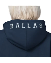 Starter Women's Navy Dallas Cowboys 4th Down Full-Zip Hoodie