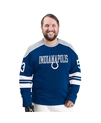 G-iii Sports by Carl Banks Men's Royal Indianapolis Colts Adaptive Lord Stanley Crewneck Sweatshirt