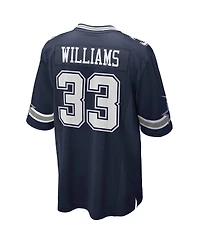 Nike Men's Javonte Williams Navy Dallas Cowboys Team Game Jersey